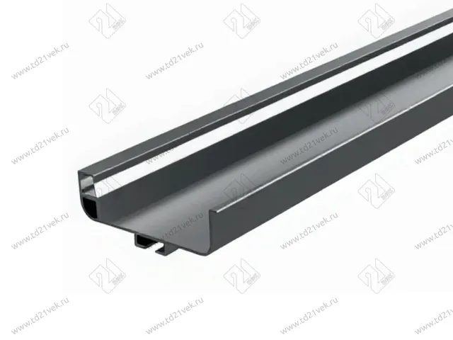 С-образный профиль GOLA с подсветкой, шампань голд, L=3000 мм, в комплекте LED лента, крепления 6 шт., коннектор 1