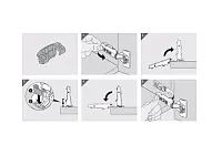70T3553 BEGR V250 S Ограничитель на 86* угла откр. петли CLIP top BLUMOTION 110* <250>