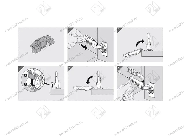 70T3553 BEGR V250 S Ограничитель на 86* угла откр. петли CLIP top BLUMOTION 110* <250> 3
