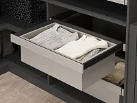 S-6430-A Ящик для хранения одежды в базу 600, экокожа, Starax (564x470x220 мм), антрацит