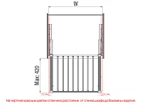 S-6707-A Брючница в базу 600 мм, Starax, (560-590х475х70 мм), направляющие Blum Tandem, антрацит