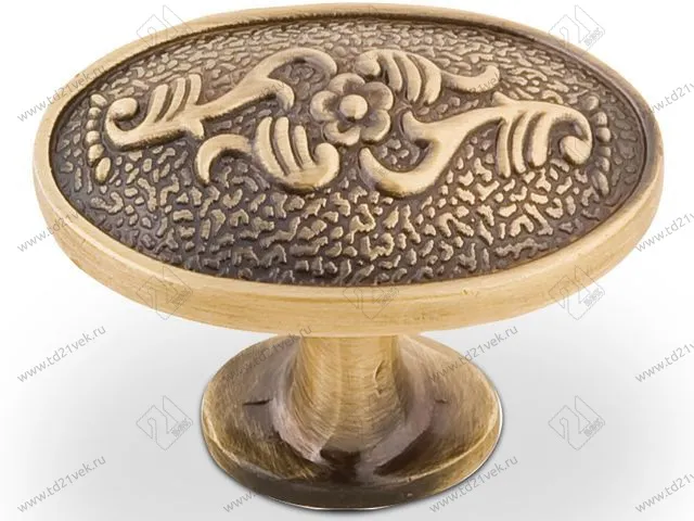 RK-09 BA Ручка-кнопка, бронза <100/500> 1