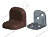 Уголок крепежный 24х24х25 мм, орех c пластиковой крышкой превью 1