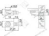 P001NP.57 Полкодержатель с вакуумной присоской из пвх для стекла, никель (100/500) <1000/10000> превью 2