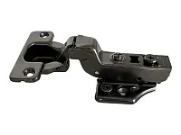 Петля вкладная 16мм (без пружины), 48мм, планка Н=2, 3D, CLIP-ON, 2 накладки+4 самореза, черный