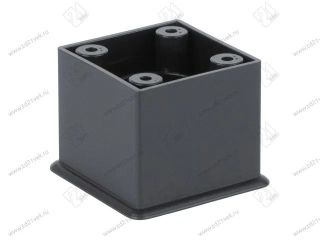 Опора декоративная регулируемая Н45+5мм черный матовый 1