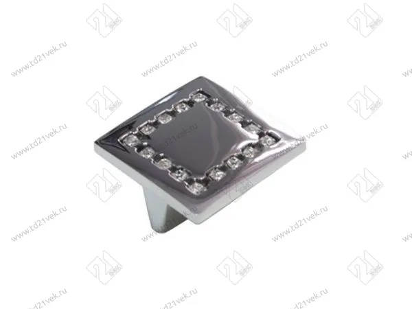 Скоба "Оскар" со стразами 5320-06/32 (хром) квадратная <30/180> 1