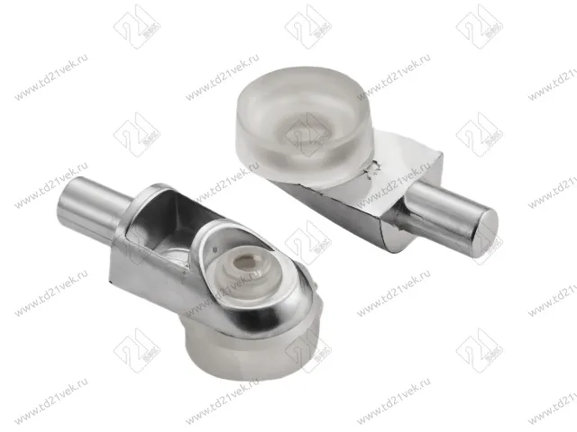 Полкодержатель с присоской, для стеклянных полок, никель 1