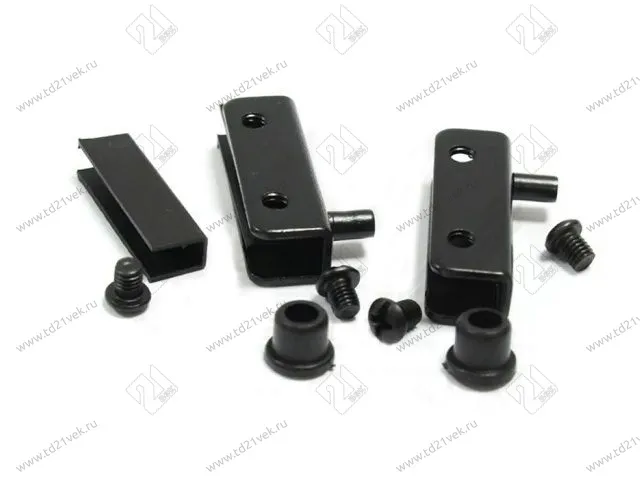 103097 Samet Петля-распашка с ответной планкой (черный) <100> 1