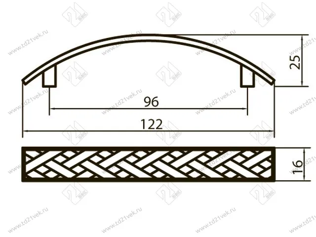 Скоба"Оскар" 5294-08/96 (бронза) <50/400> 2