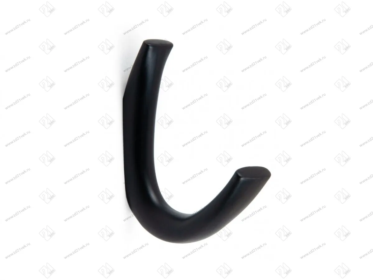 K206BL.10 Крючок мебельный черный матовый 25> 1