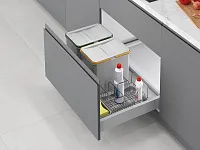 S-2554-G Система сортировки в базу 800 мм, Starax Order2, (740-705x490-415x305 мм), серый