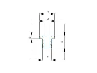 Втулка пластиковая для стекла толщиной 6-8 мм, прозрачная
