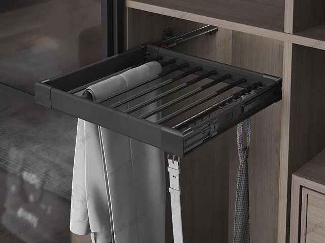 S-6208-A Брючница в базу 900 мм, Starax, (850-880х470х95 мм), антрацит 2