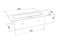 11.106.06.013 Блок розеток выдвижной  POP-UP BLACK горизонтальный, чёрный