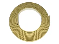 Уплотнительный гибкий плинтус для столешницы Аврора 9мм, 1 боб = 5м, бежевый