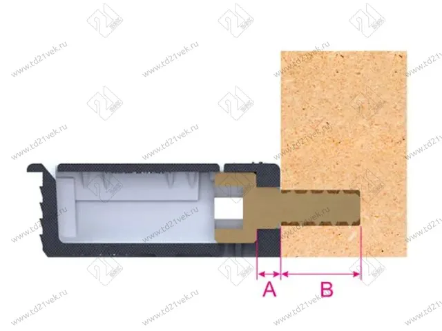 103-04-14-302 Qfix Корпус стяжки Mesan d20*h12,5*L34,5мм (белый) <500/3000> 3