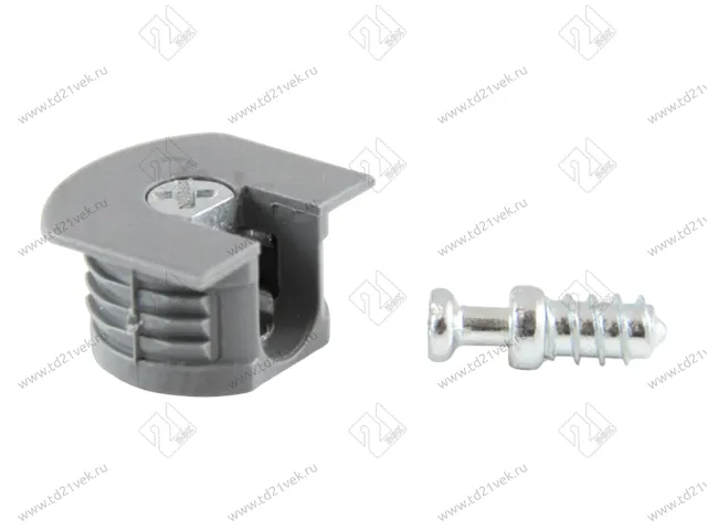 RED Стяжка d20*12,5мм с эксцентриком для плиты 16 мм, светло-серый 3