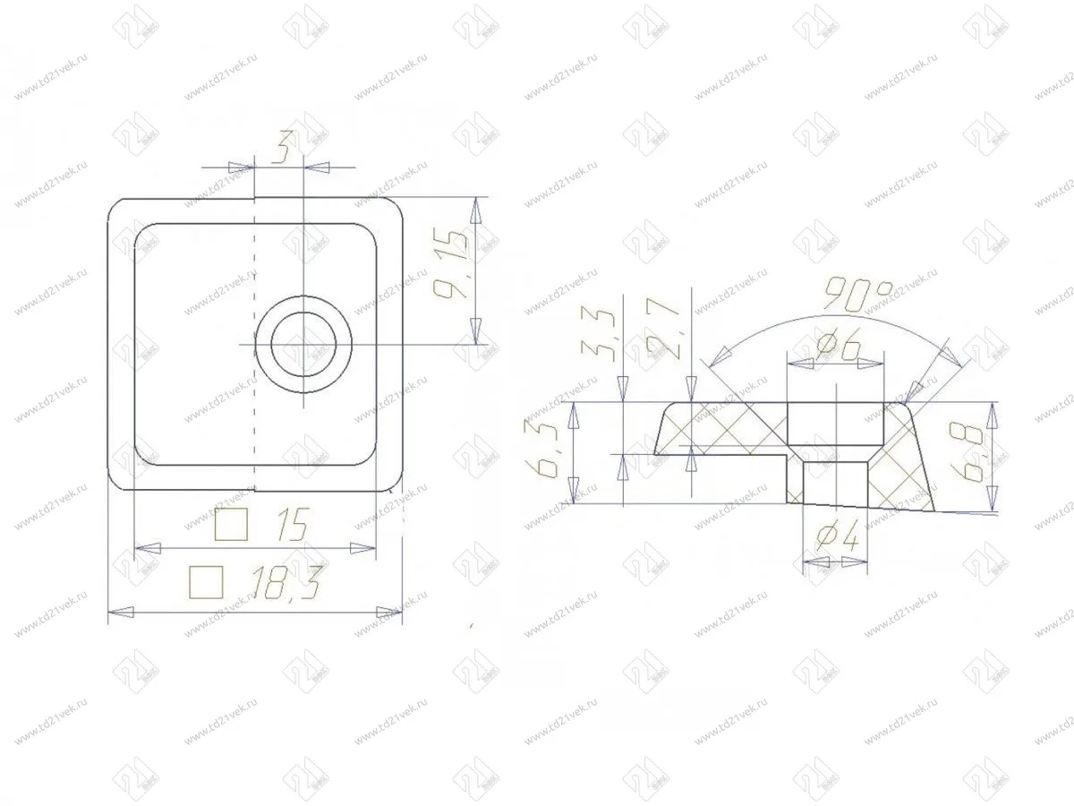 Зеркалодержатель (белый) <1/500> 3