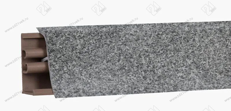 Плинтус для столешниц "антрацит" 3,0 м ПВХ LB-381-6186  (№380/6078) <1/20> 1