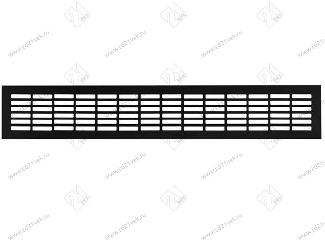 Решетка вентиляционная 480x80мм, (черный), VG-80480-20 <100> 1