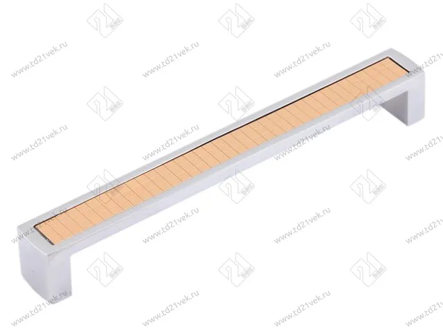 Скоба "Оскар" 5254-06-01/192  (хром/золото) <15/120> 1