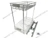 Бутылочница 400, нижнее крепление, круглый прут, 470х340х458 мм, хром превью 1