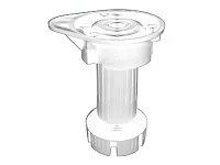 Опора кухонная Н100-120 мм, разборная, с упором, белый, нагрузка 160 кг