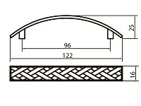 Скоба"Оскар" 5294-08/96 (бронза) <50/400>