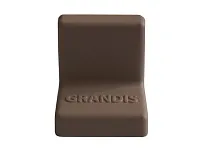 Уголок крепежный 25x25 мм толщ.1,2мм с крышкой, венге 10-419P <200/2000>