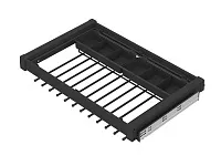 S-6713-A Брючница с органайзером для аксессуаров в базу 800 мм, Starax, (760-790х475х125 мм), направляющие Blum Tandem, антрацит