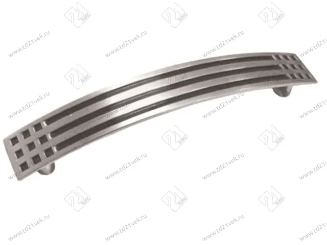 RS003SC/DBL.4/96 Ручка-скоба S0369/96 сатиновый хром/чёрный матовый <25> 1