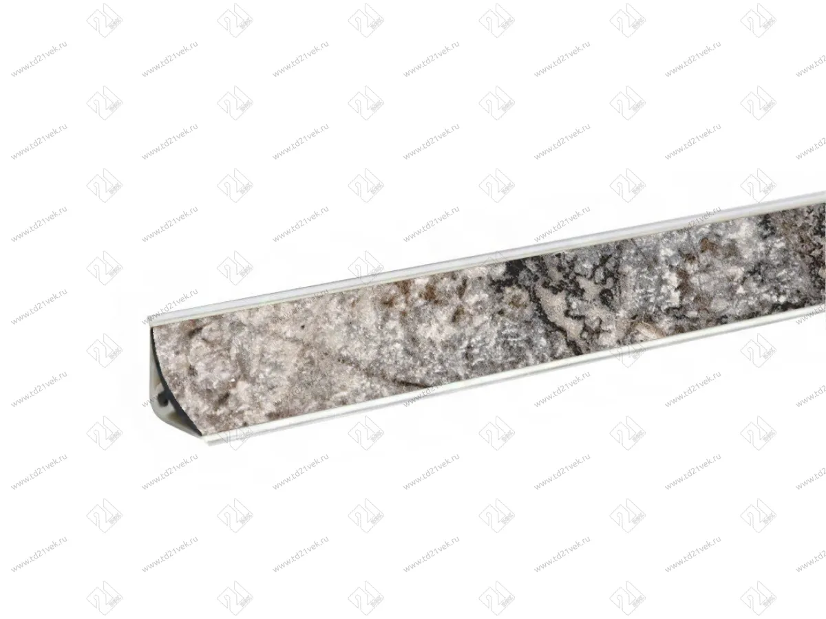 Плинтус для столешниц LB15  Серый  мрамор   3,0м 20-15-0-6086 (№605)  <1/15> 1