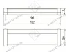 Ручка накладная "Оскар"  14.297/96 (алюминий) (ST) <50/400> превью 3