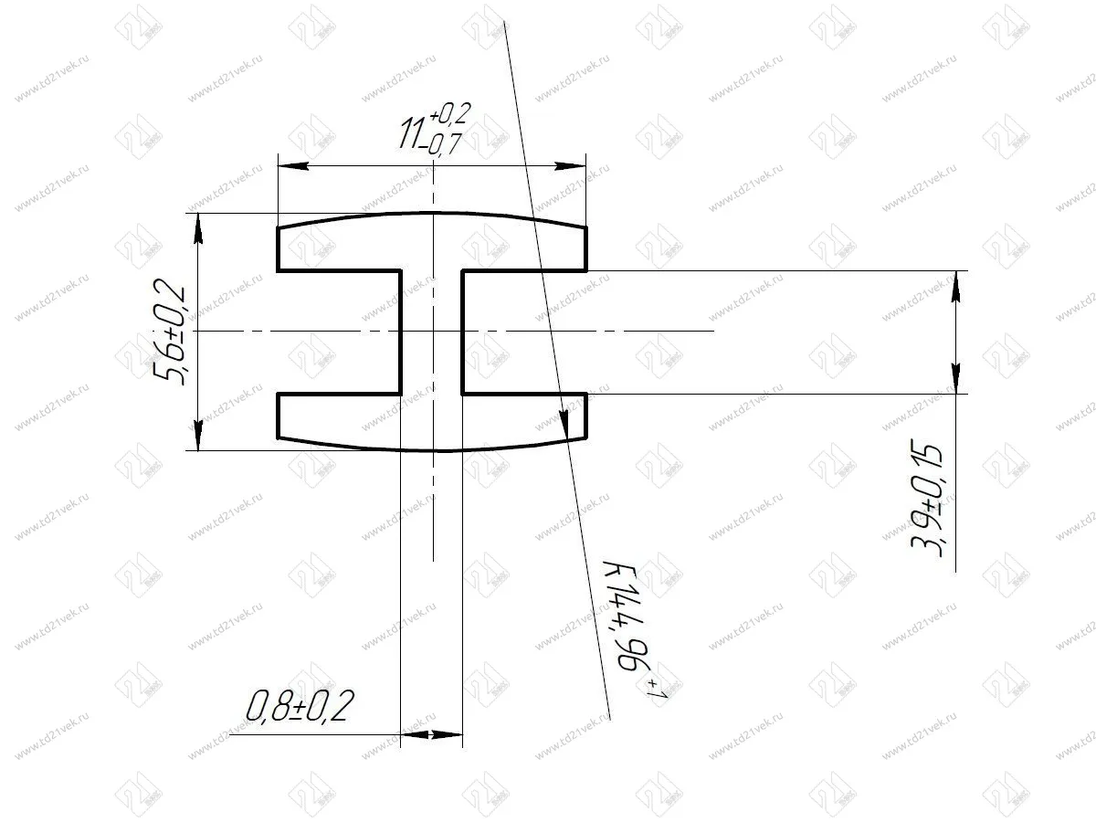 Профиль соед. д/ДВП L=2000*11мм (орех) 280 <100> 2