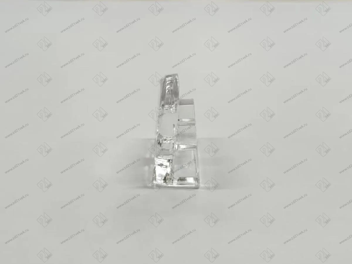 Стеклодержатель №2 (Кляймер) для стекла-4мм (прозрачный) 1 уп = 1000 шт <1/20> 3