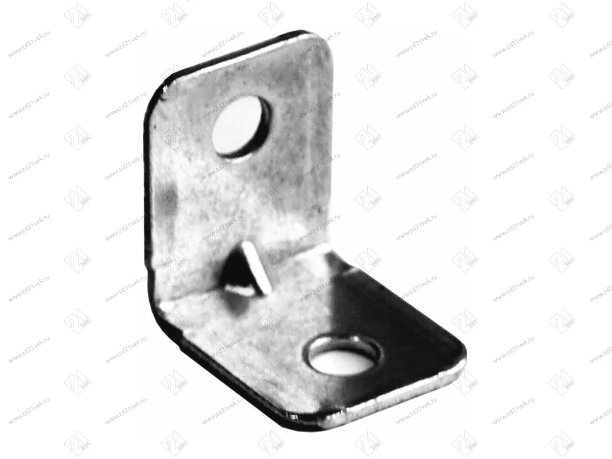 Уголок крепежный 20x20 мм толщ.1,2мм с крышкой, груша 10-436P <400/4000> 2