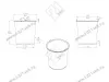 S-2253-A Мусорное ведро, Starax Waste Bin, 10 л, (355x300x380 мм), антрацит превью 4