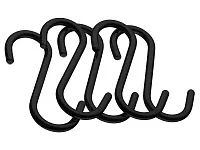 LE 311C BL Комплект крючков малых из 5 шт., Д70 Ш40 В20, черный матовый <30/50>