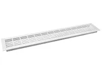 Решетка вентиляционная KK-W80800-D0, 480x80мм, серый, алюминий<25/100>