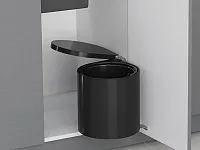 S-2253-B Мусорное ведро, Starax Waste Bin, 10 л, (355x300x380 мм), черный