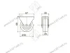 Опора колесная 105 нагрузка - 35 кг d=50, h=68 <50/100/250/300> превью 2