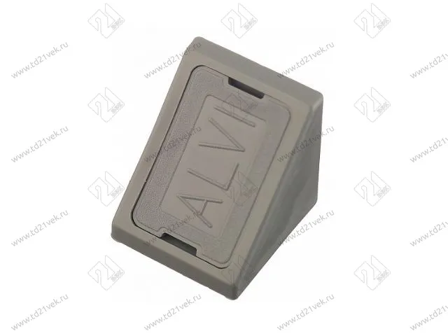 Уголок пластиковый №18 без крышки+крышка  (А)(серый) 100/1500 1