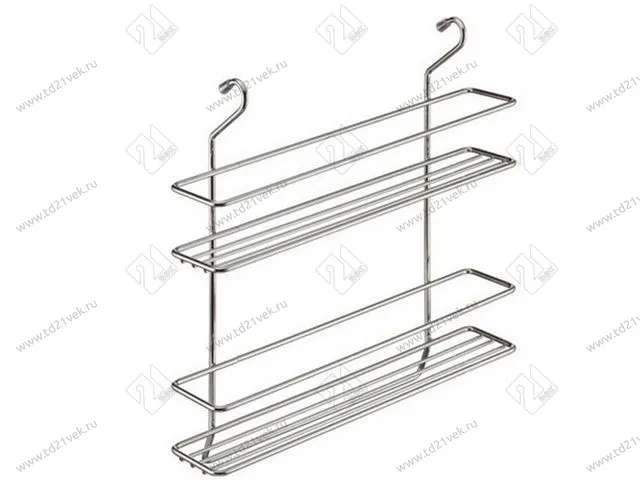 MX-063 Полка двойная для специй (358х85х350) хром <8> 1