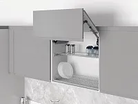 S-5160-C-16 Сушилка для посуды с поддоном, 700 мм, для 16 ДСП, Starax, 668х295-345 мм, хром (комплект посудосушителей)