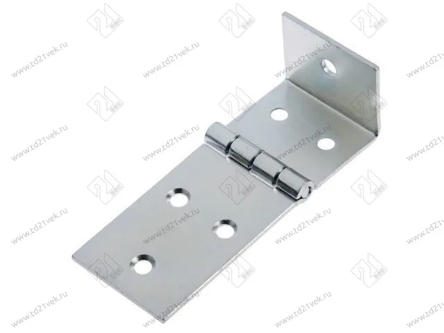 Петля карточная 128*40 гнутая у, цинк <150> 1