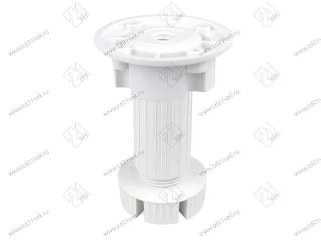 Опора кухонная Н120-140 мм, разборная, белый, нагрузка 160 кг 1