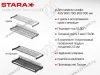 S-5161-C-18-1 Сушилка для посуды с поддоном, 800 мм, для 18 ДСП, Starax, 760х295-345 мм, хром (комплект посудосушителей) превью 5