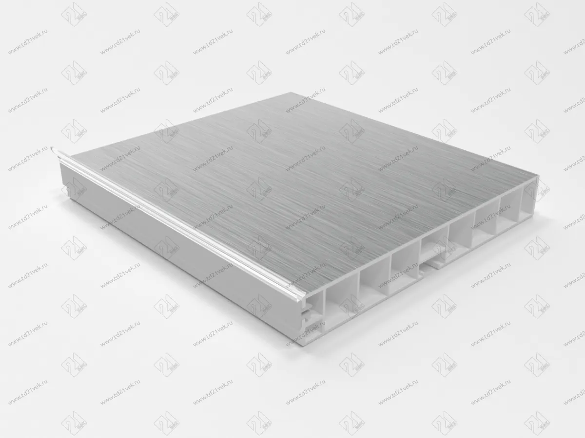 Цоколь кухонный 4м с силик.пр., алюминий шлифов H-100  <15> 1