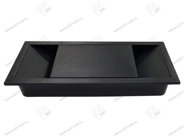 Заглушка кабель-канала, 156х66х22мм, черный 1